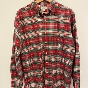 Vintage J.Crew Button-Up Long Sleeve Red Plaid